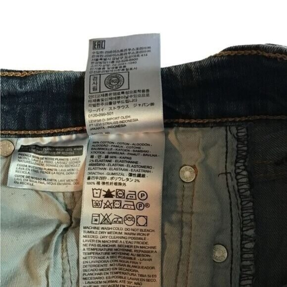 Levis 553 Men Relaxed Fit Straight Leg Jeans Size 30 Western Classic Blue - Picture 7 of 10